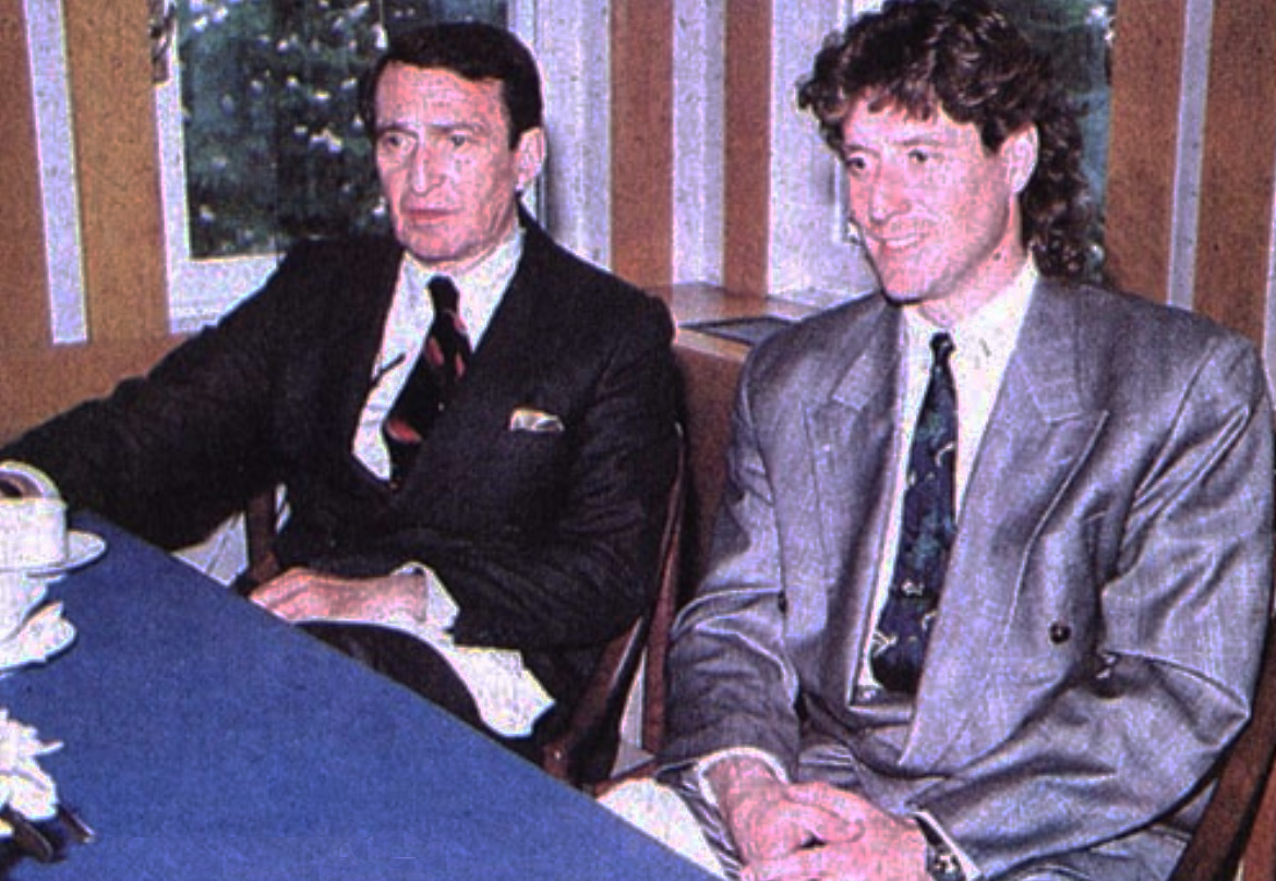 Alman kalecimiz Toni Schumacher, Rahmi Koç ile birlikte. (1991) #Fenerbahçe