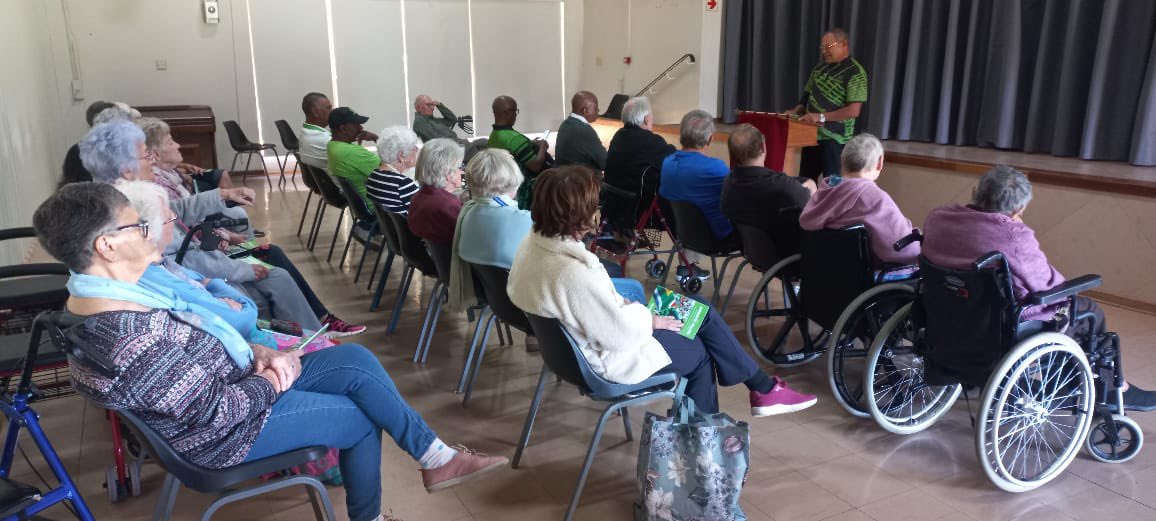 ActionSA President Herman Mashaba, National Campaigns Director, John Moodey and Northern Cape Premier Candidate, Andrew Louw is visiting the residents of Arcacia Retirement Village in Kimberley. @HermanMashaba @john_moodey @Andy69Louw