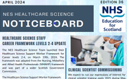 📢News update Our latest NES Healthcare Science Noticeboard - April 2024 is now available on our website listed in our 'News' articles. Check out the latest updates in Healthcare Science, download today at➡️bit.ly/3xC9k6O
