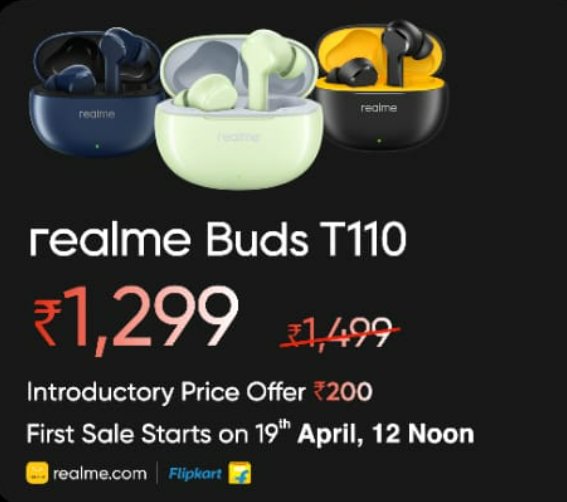 Realme Pad 2 and Realme Buds T110 have also launched in India.

Realme Pad 2 (WiFi)
- 6GB + 128GB :  ₹15999

Realme Buds T110 : ₹1299

#realmePad2 #realmeBudsT110