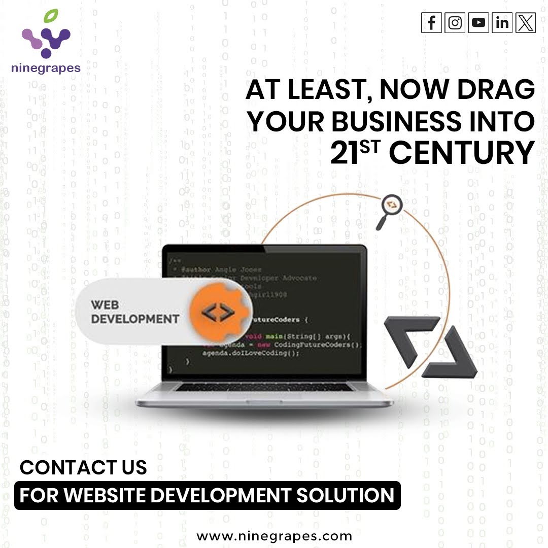 ninegrapesindia's tweet image. Still stuck in the Stone Age? It's time to drag your business into the 21st century! Contact #Ninegrapes Integrated Service Pvt Ltd today for cutting-edge #websitedevelopmentsolutions. Let's bring your business up to speed with the digital age!
ninegrapes.com