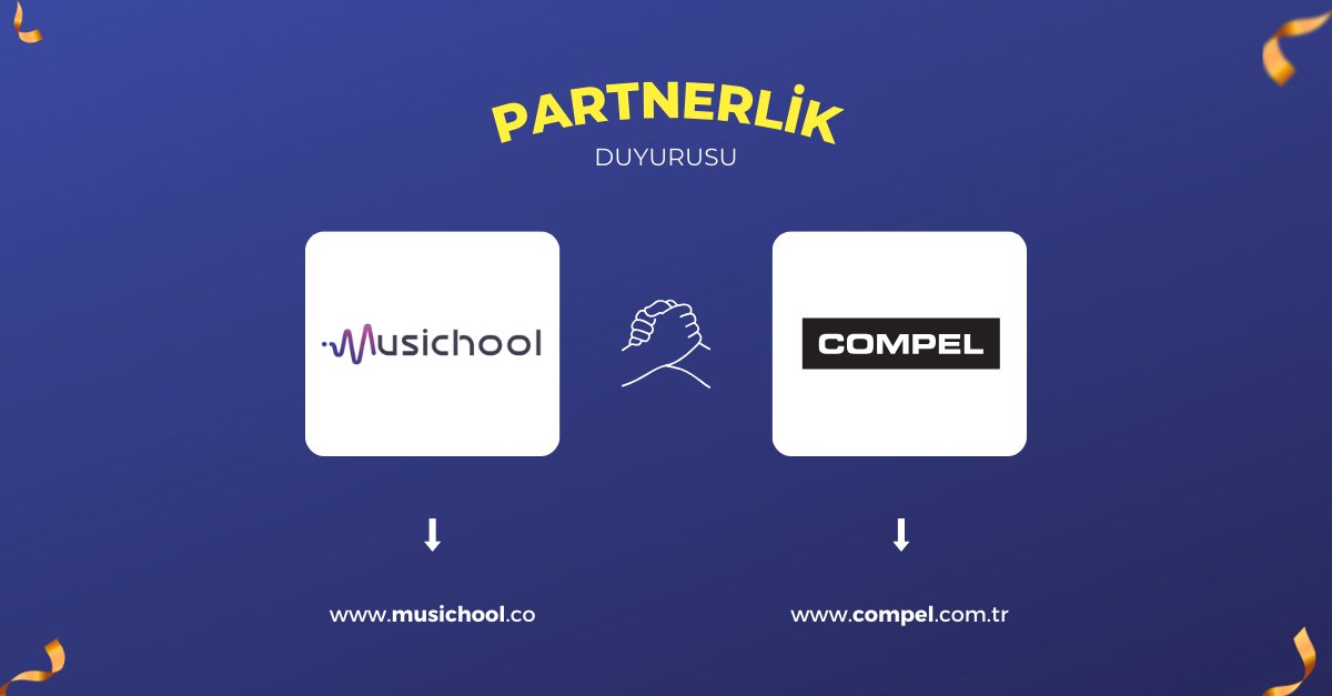 Türkiye’nin öncü müzik ekipman markalarından olan @CompelMusic ile partnerliğimizi duyurmaktan gurur duyuyoruz.💪🏻 %20 indirimler, ekipman hediyeleri ve çok daha fazlası! Musichool ve @CompelMusic iş birliğiyle müziğinizi bir üst seviyeye taşıyın: musichool.co