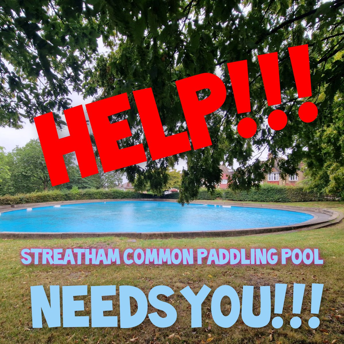 **Save #StreathamCommon #PaddlingPool**

Calling all Streatham Common paddling pool lovers and users! 

If we want the paddling pool to open this summer, we need a group of #community #volunteers to step up and take charge! 
Contact chair@streathamcommon.org before 24/4  2024