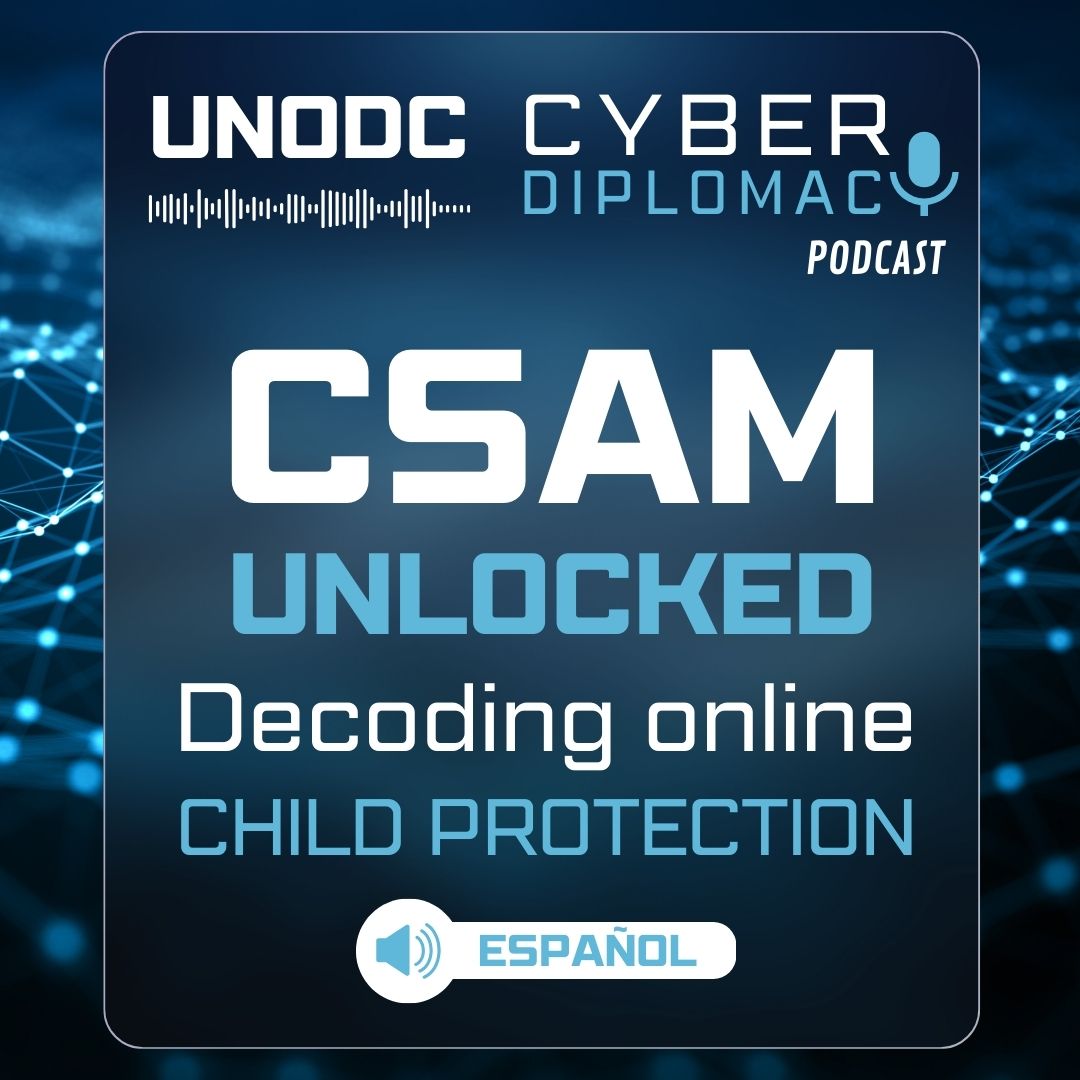 🎙️Decoding online child protection. Understanding the challenges of investigating CSAM is crucial to tackle this horrendous crime. Listen to our @UNODC Cyber Diplomacy Podcast exploring the complexities of a crime victimizing millions of👧🧒🏿around the 🗺️.👇🏾shorturl.at/uxGJ2