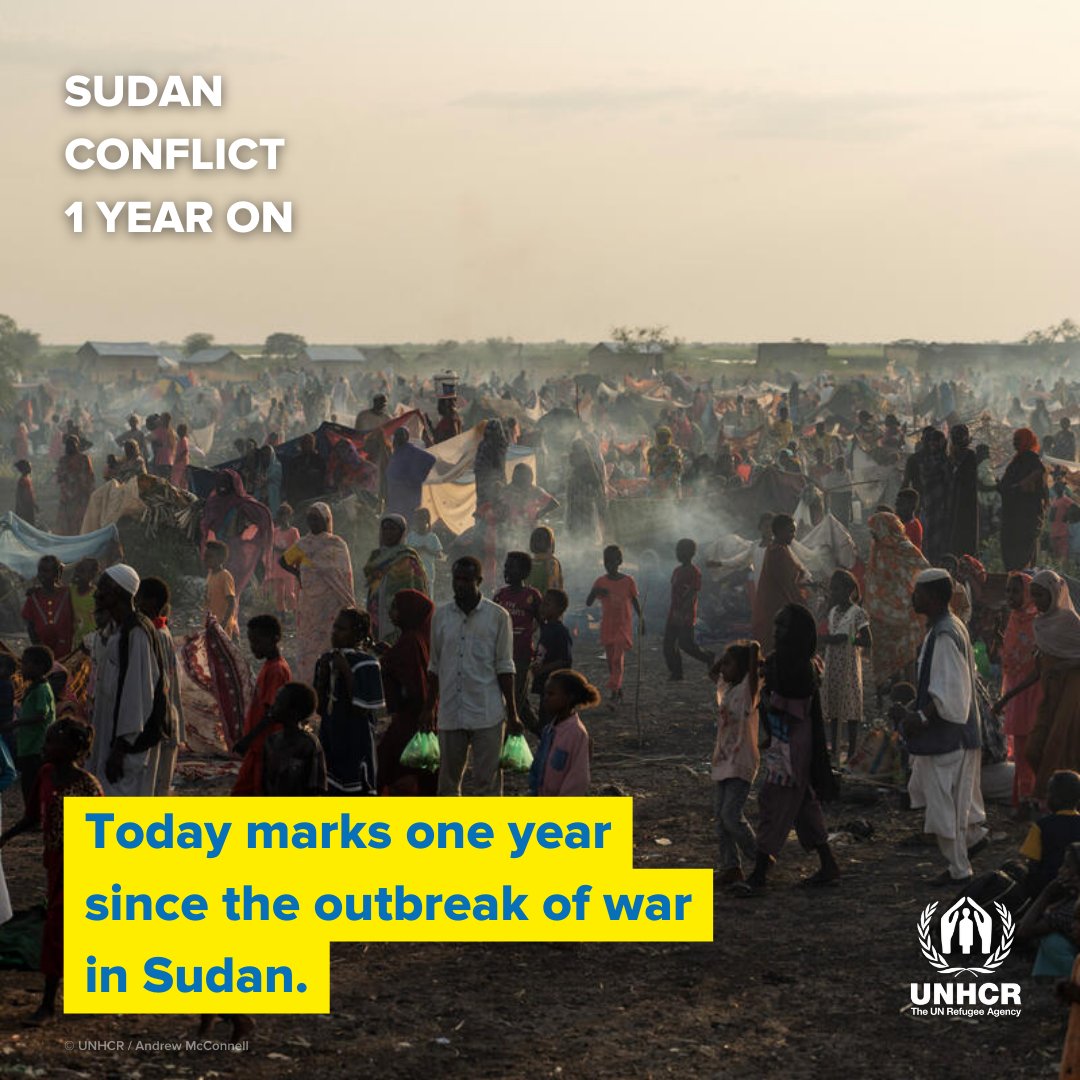 A year on from the onset of the #Sudan war 🇸🇩💥, the gravity of the crisis cannot be understated. It has since become one of the largest humanitarian crises in the world 🌍shattering the lives of hundreds of thousands of people. #KeepEyesOnSudan