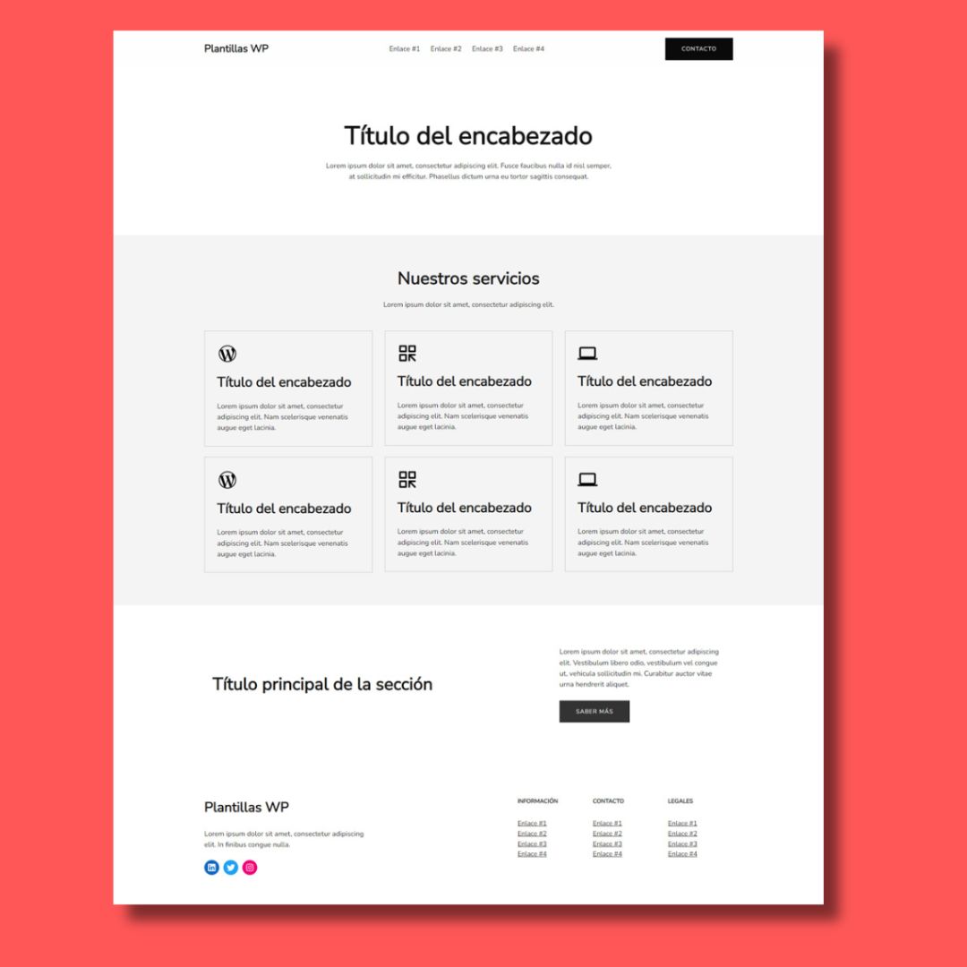 PlantillasWP's tweet photo. ¡Impulsa tu presencia en línea con nuestra plantilla para #WordPress donde mostrar tus servicios, diseñada exclusivamente con bloques nativos de #wp! 💼✨ Destaca tus servicios de manera profesional y atractiva. #plantillaswp #wptemplate #desarrolladorweb

https://t.co/1z6svprnP3 https://t.co/TDKPZqkA7M