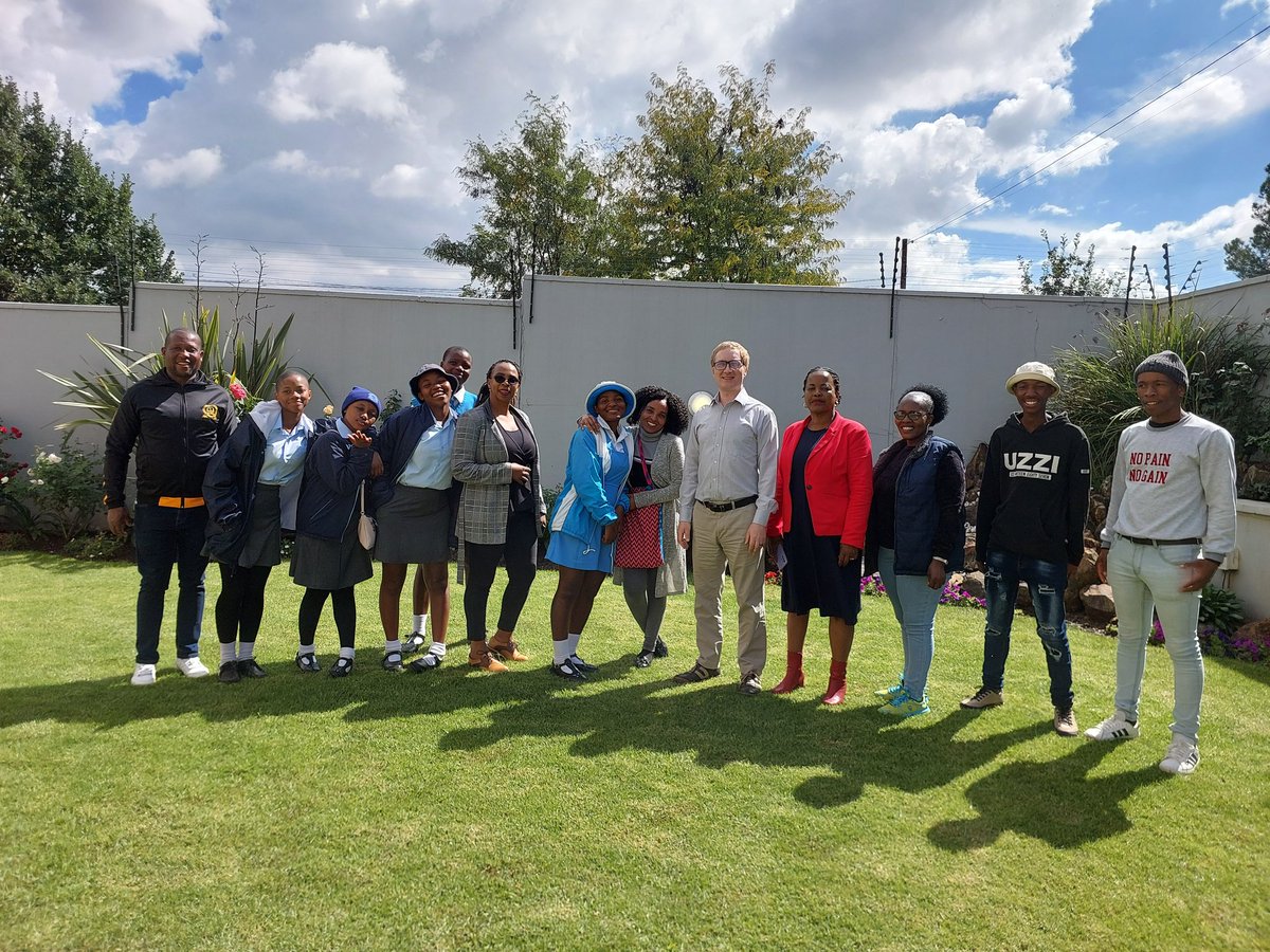 Some of the more than 50 people travelling to Wales in June dropped by to my office today. Here some teachers and learners from schools in Thaba-Tseka.

It will be a fun learning exchange and part of the ongoing friendships between 🇱🇸 & 🏴󠁧󠁢󠁷󠁬󠁳󠁿 during this #Lesotho200 year