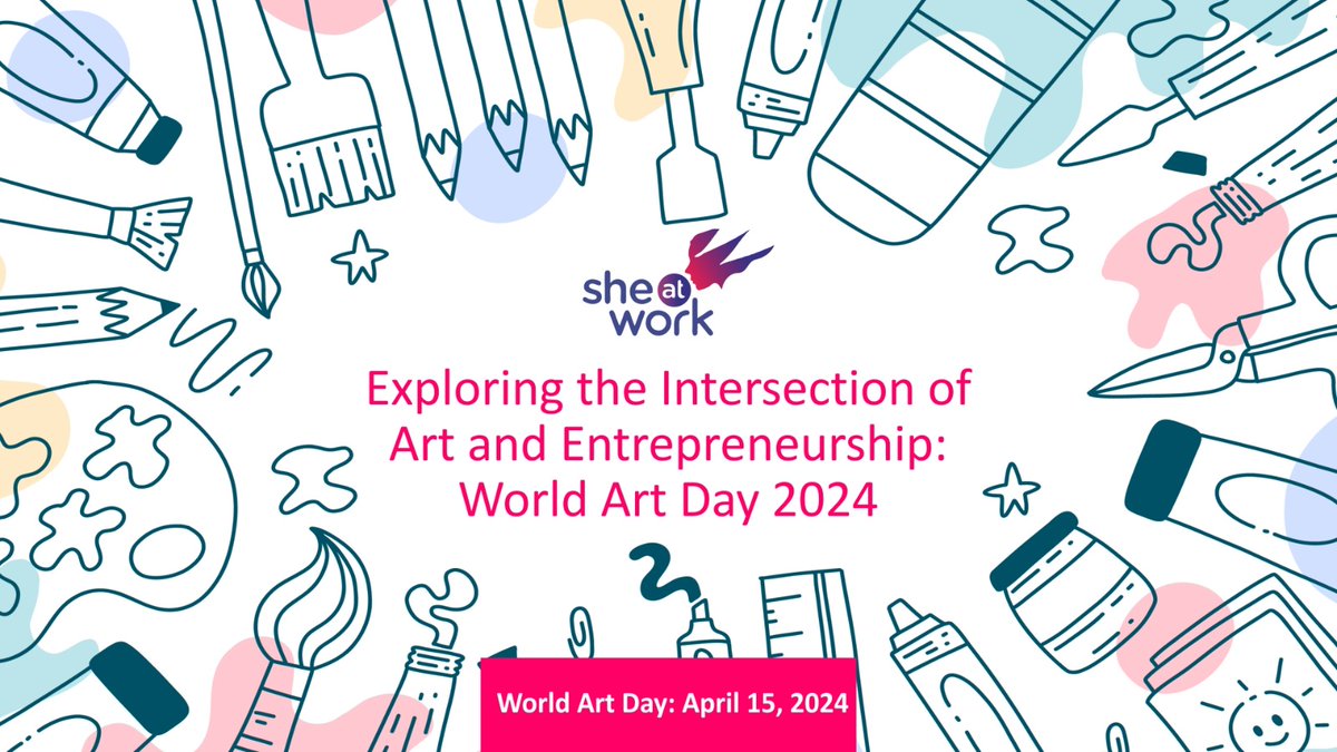 Happy #WorldArtDay! Today we celebrate the fusion of creativity and business acumen, showcasing how art fuels entrepreneurial innovation. Read More: tinyurl.com/bddcefe7 #ArtEntrepreneurship #WomenEntrepreneurship #WomenEntrepreneurs #WomenEmpowerment