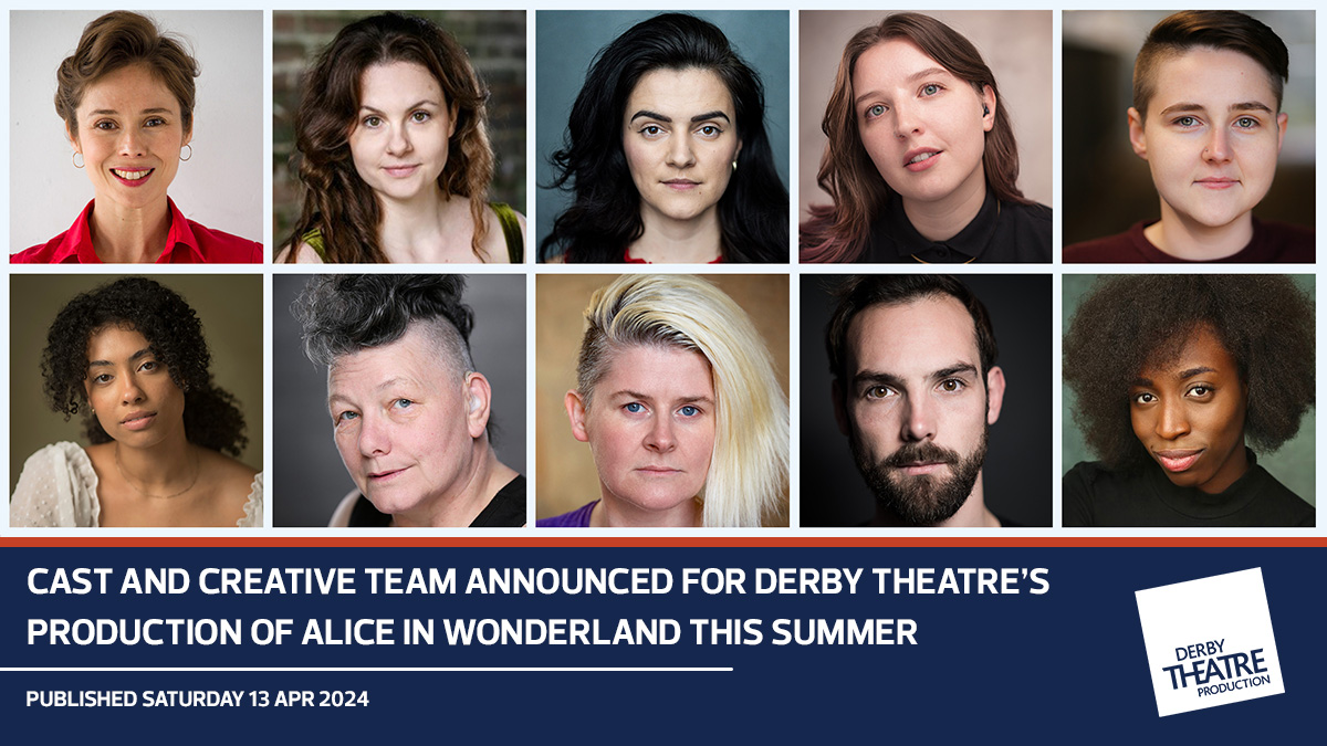 1/3 Exciting news! 🎭 Join Alice and friends on a whimsical journey through Wonderland at #DerbyTheatre's production of #AliceinWonderland, 22 June - 6 July. All shows are #BSL integrated and captioned for an accessible experience.

Read more here: bit.ly/4d8p9T4