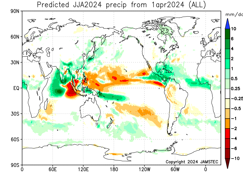 Finally JAMSTEC's  SINTEX-F model decided to jump into +IOD camp leaving @NOAA  CFS all alone .. Now NOAA CFS is the only model that is not expecting positive IOD event.  
DC :JMA JAMSTEC @JMA_kishou
#LaNina #LaNina2024 #IOD #JMA