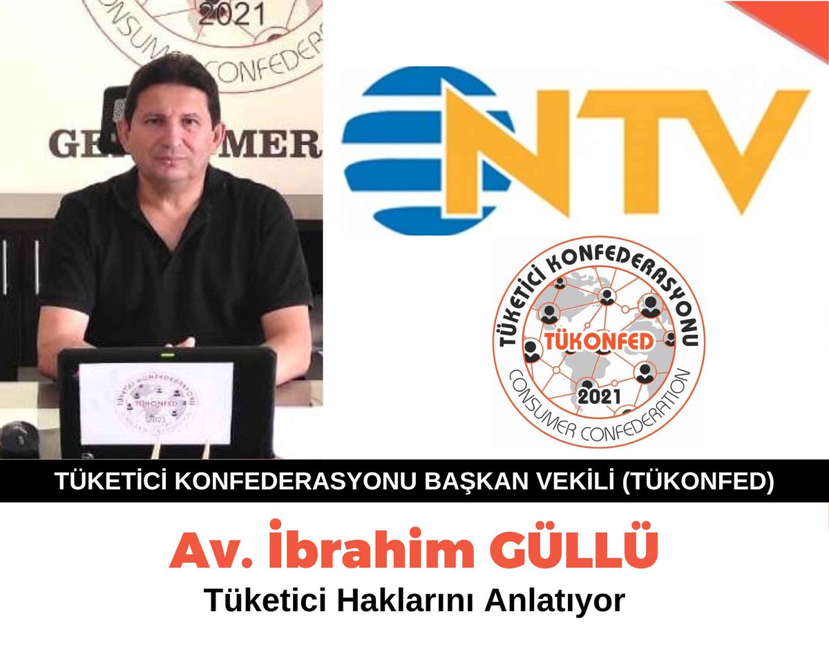 @tukonfed Başkan Vekili ve @TuketiciBasvuru Merkezi Başkanı @avibrahimgullu bugün @ntv 14.30 bülteni canlı yayınında 'alışverişlerde İBAN ile ödeme' konusunda açıklamalarda bulunacak. @aydinagaoglu #İBAN #tuketici #ibanaparagönderme