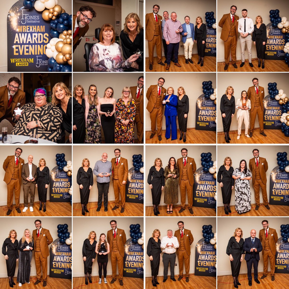 Just some of the 2023/24 Wrexham Recognition Award winners. ⭐️ Spot anyone you know? More to follow 👀 #wrexham #wrexhamrecognitionawards #fjonesinitiative #wrexhamlager