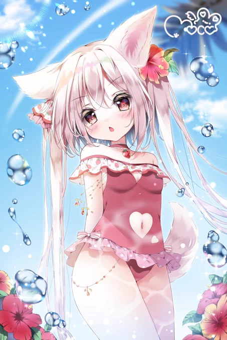 #気温が高いので気が早いが水着絵が見たい 
