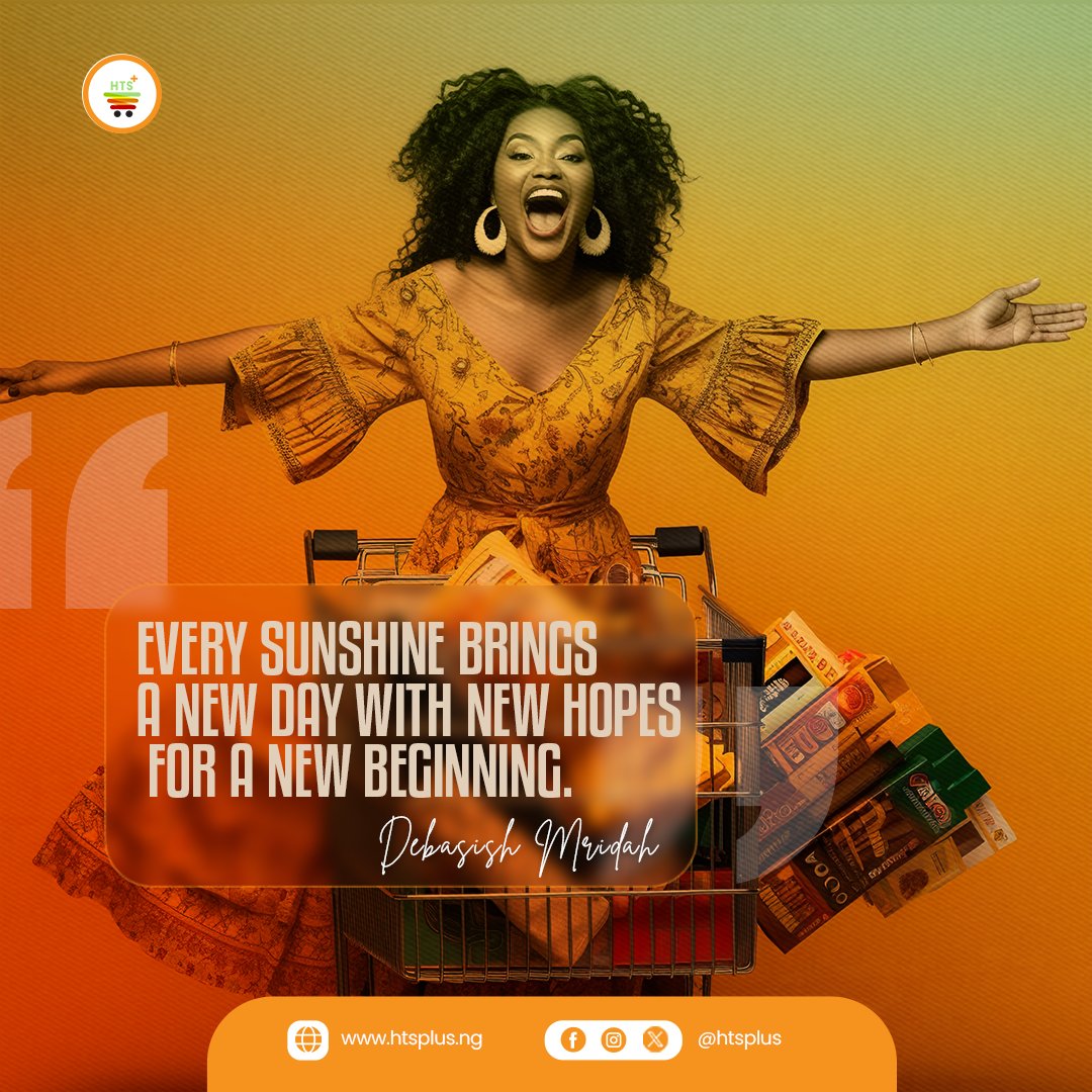 htsplus's tweet photo. Rise and shine people 💥 

It's a good day and a new week to have a great one 😊

Happy new week 

#htplus #weshopforyou #abuja #abujawomen #newbeginnings #gooday #abujaonlinesupermarket https://t.co/P4wvotw2pW