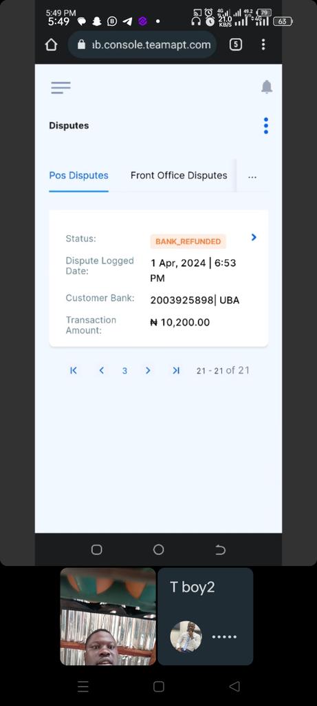 penten002's tweet photo. @UBAGroup please there was a decline transaction on pos i had on 01-04-2024 and dispute from the pos states fund refunded back to my bank and i have not gotten a reversal. Account num- 2003925898
Name- Ogunjimi mayowa olurotimi
P.s. please kindly help look into https://t.co/3NS8OOJkp9