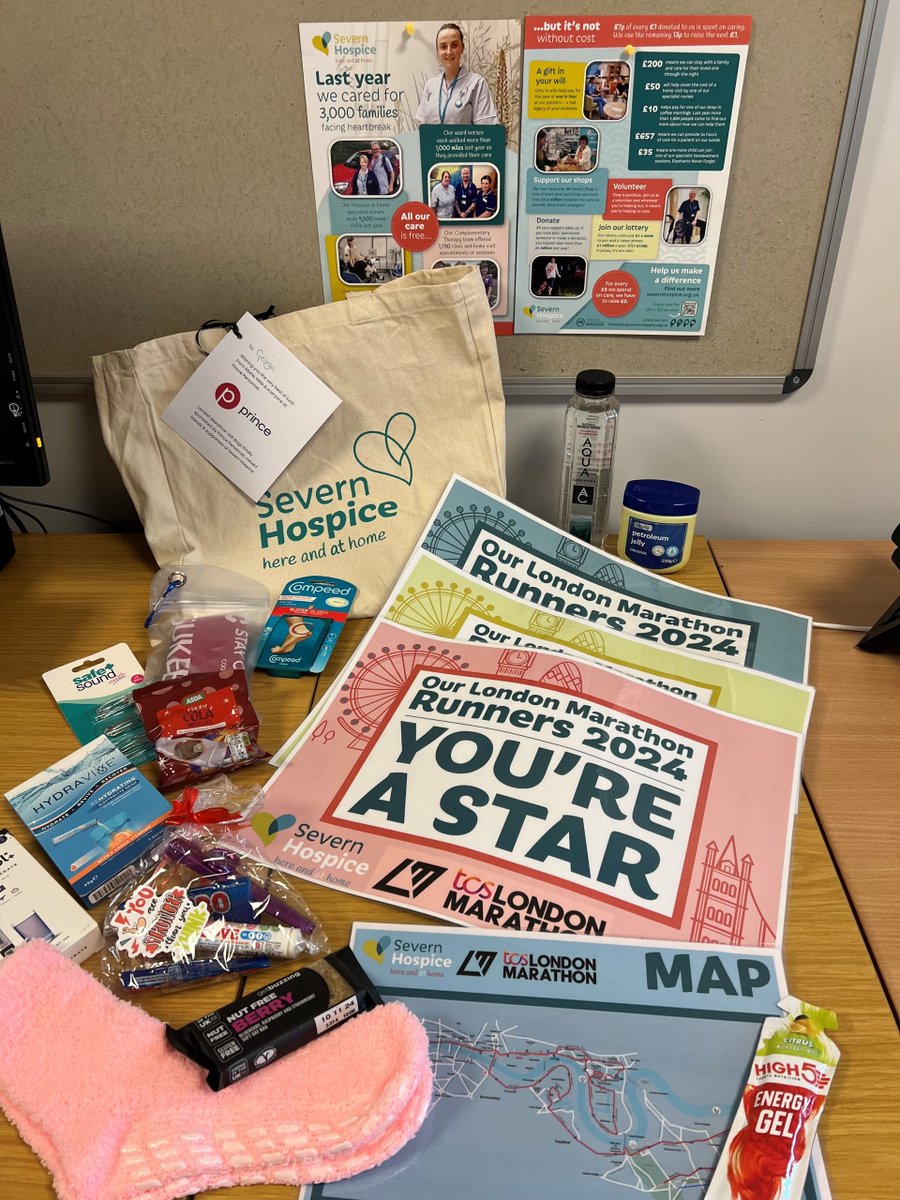 Our incredible London Marathon Gold Bond runners were thrilled to receive these wonderful goodie bags. Generously sponsored by @PrincePersonnel, they're full of treats to help our epic runners reach the finish line! Thanks so much to everyone for their support. You’ve got this!