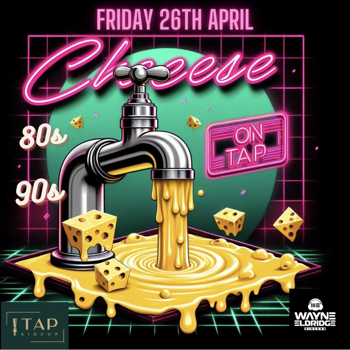 Do you like it cheesy? 

Tap Sidcup last Friday of every month !

Free entry!
