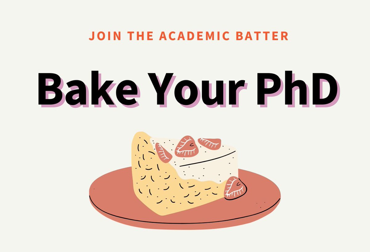 🍰 Calling our PGRs! Don't miss out on the chance to Bake Your PhD and add a flavorful twist to your doctoral journey. It's not too late to register for this amazing event happening on April 15th-17th. Secure your spot now: rb.gy/dyjgoj #BakeYourPhD
