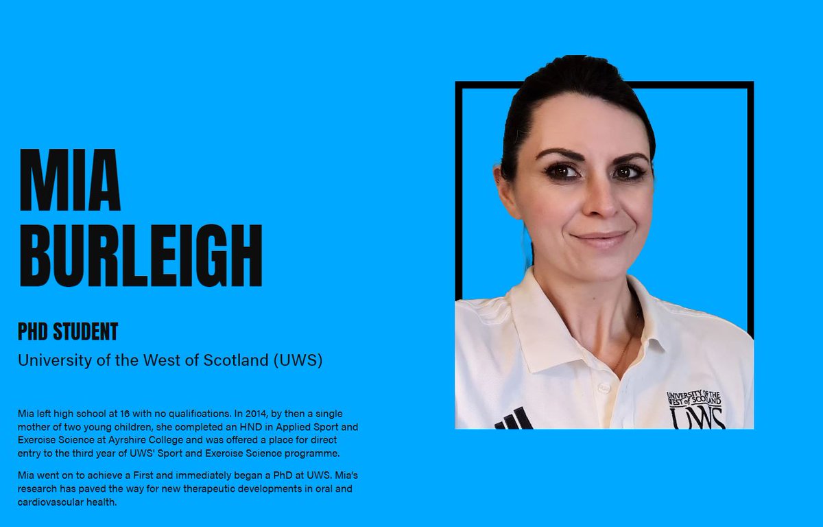 Today <a href="/UniversitiesUK/">Universities UK</a> are launching their new #100Faces campaign, celebrating the stories of students who were the first in their family to go to university 🎓

We are joining them in celebrating the achievements of these students, including our very own <a href="/miaburleigh8/">Mia Burleigh, PhD, CSci, FHEA</a>.