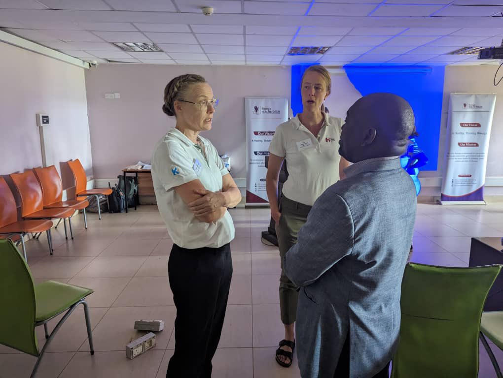 On the fifth day, there will be a practicum at Bugiri, Iganga General Hospital, Kamuli Mission, Kamuli General Hospital. 

Facilitators are from the Pediatric Health Initiative, Sweden, Ministry of Health (MOH), and regional trainers from Jinja Regional Referral Hospital.