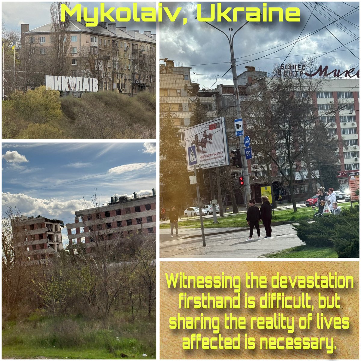 🇺🇦 #StandWithUkraine 📸Photo of Mykolaiv taken during my 2024 humanitarian volunteer trip to Ukraine. 🚨Witnessing the devastation firsthand is difficult, but sharing the reality of lives affected is necessary. 🇺🇸 For those in the US: call your reps, write letters, demand…
