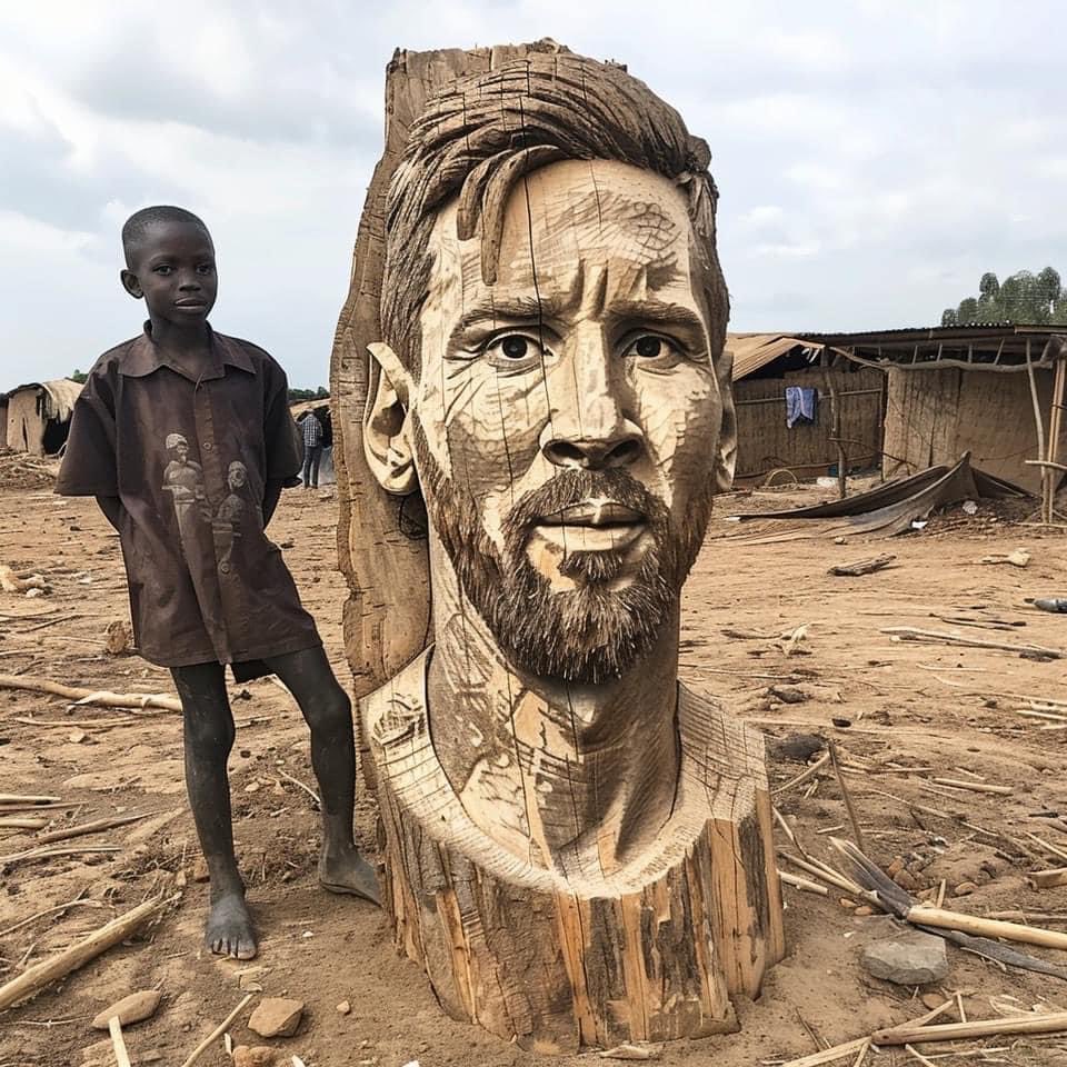 This kid’s work on the GOAT Messi is priceless lm so sure it’s something the GOAT will like in his garden ⁦@InterMiamiCF⁩ ⁦@cnni⁩ ⁦@USMNT⁩ ⁦@nytimes⁩ ⁦@MiamiHerald⁩ ⁦@MiamiHEAT⁩ ⁦@Argentina⁩ ⁦@FIFAcom⁩