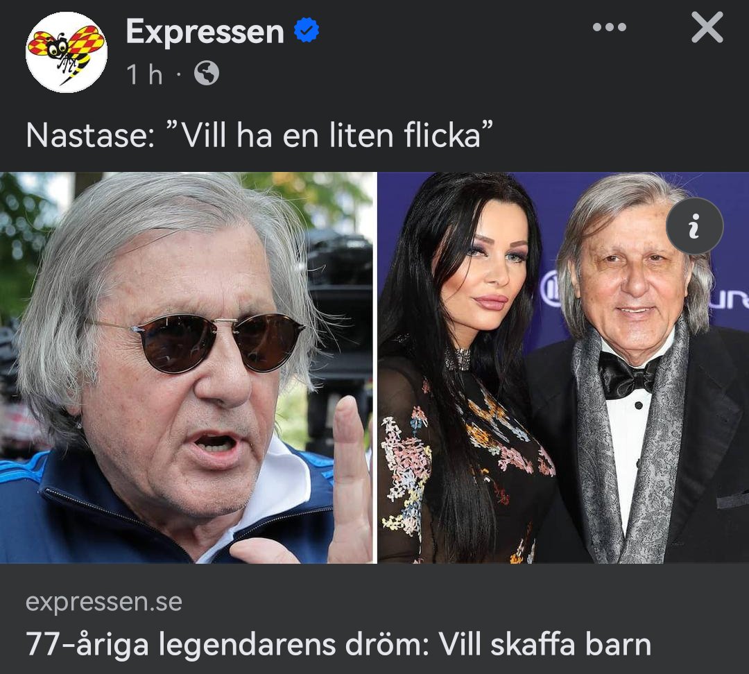 Expressens superviktiga scoop: Nastase vill ha barn med en spacklad bimbo.