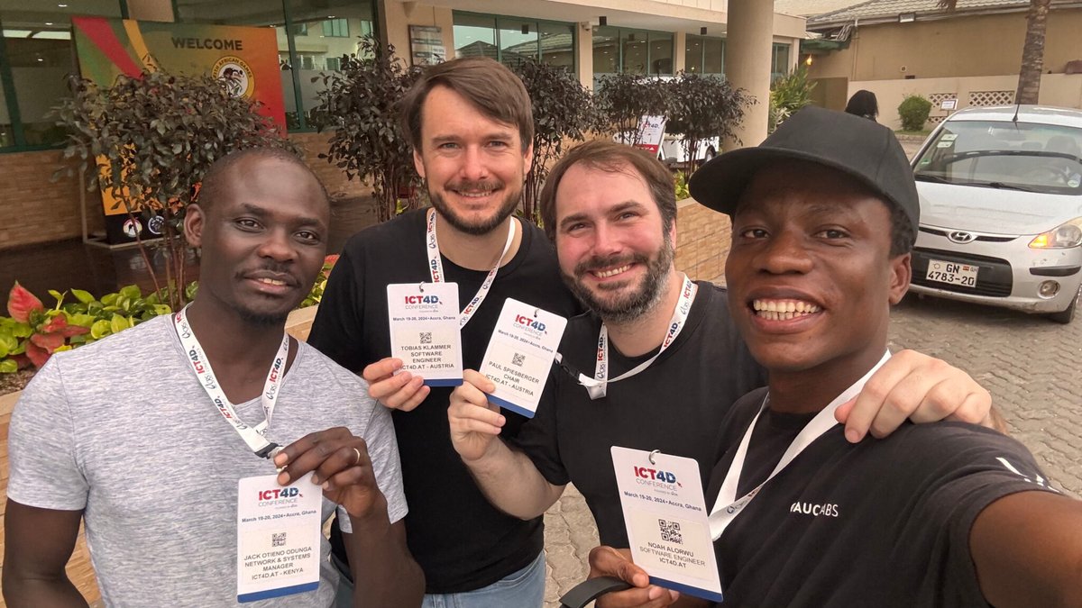 ICT4D.at (@ict4ddotat) on Twitter photo Insights from the ICT4D Conference 2024 in Accra
The <a href="/ICT4DConference/">ICT4D Conference</a> provided a multifaceted perspective. Read Jack, Tobias, @spipau and <a href="/PlasmaDray/">Noah Alorwu</a> 's summary here:
ict4d.at/2024/04/12th-i…
#ICT4D2024 #ICT4D Insights from the ICT4D Conference 2024 in Accra
The <a href="/ICT4DConference/">ICT4D Conference</a> provided a multifaceted perspective. Read Jack, Tobias, @spipau and <a href="/PlasmaDray/">Noah Alorwu</a> 's summary here:
ict4d.at/2024/04/12th-i…
#ICT4D2024 #ICT4D