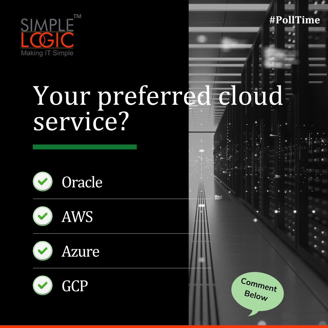 #PollTime
Test your Cloud knowledge! 🐧 
Drop your guess in the comments below! 🤔

#technology #cloudcomputing #simplelogic #makingitsimple #itcompany #dropcomment #manageditservices #itmanagedservices #itservices #itserviceprovider #itservicescompany #itservicemanagement