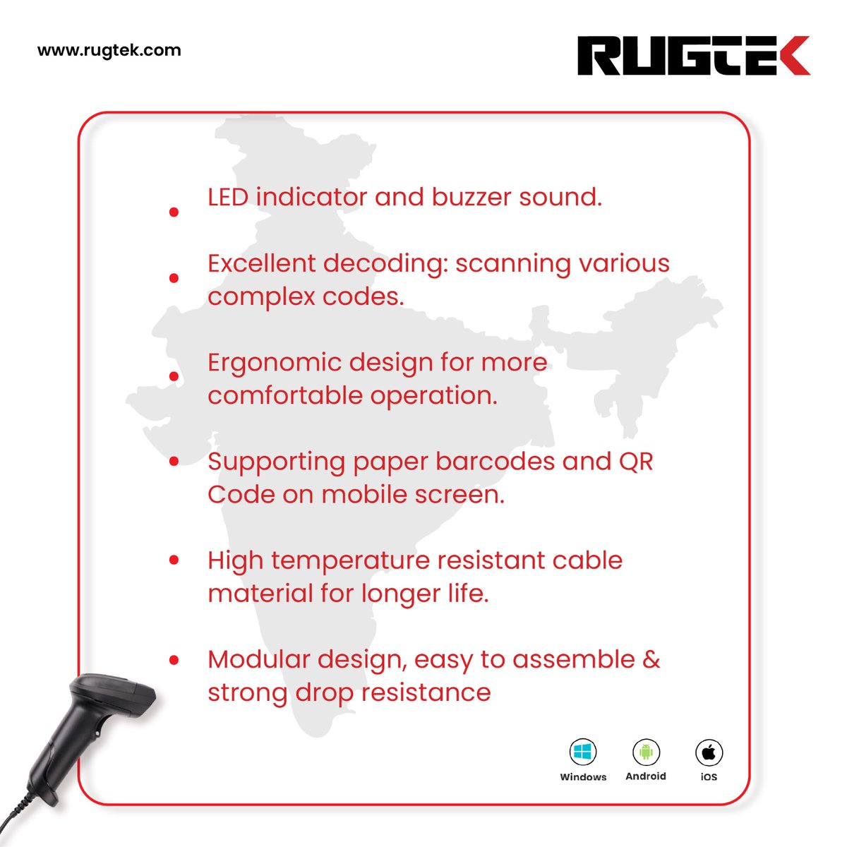 rugtek's tweet photo. Level up your scanning game with the Rugtek LS-3002! β«
Say goodbyeπto manual data entry and hello to lightning-fast scanning!
Product details: https://t.co/PD4ikfmkpF
#Rugtek #BarcodeScanner #ScanAnything #2DScanner #UpgradeYourBusiness https://t.co/zFTdI8fORw