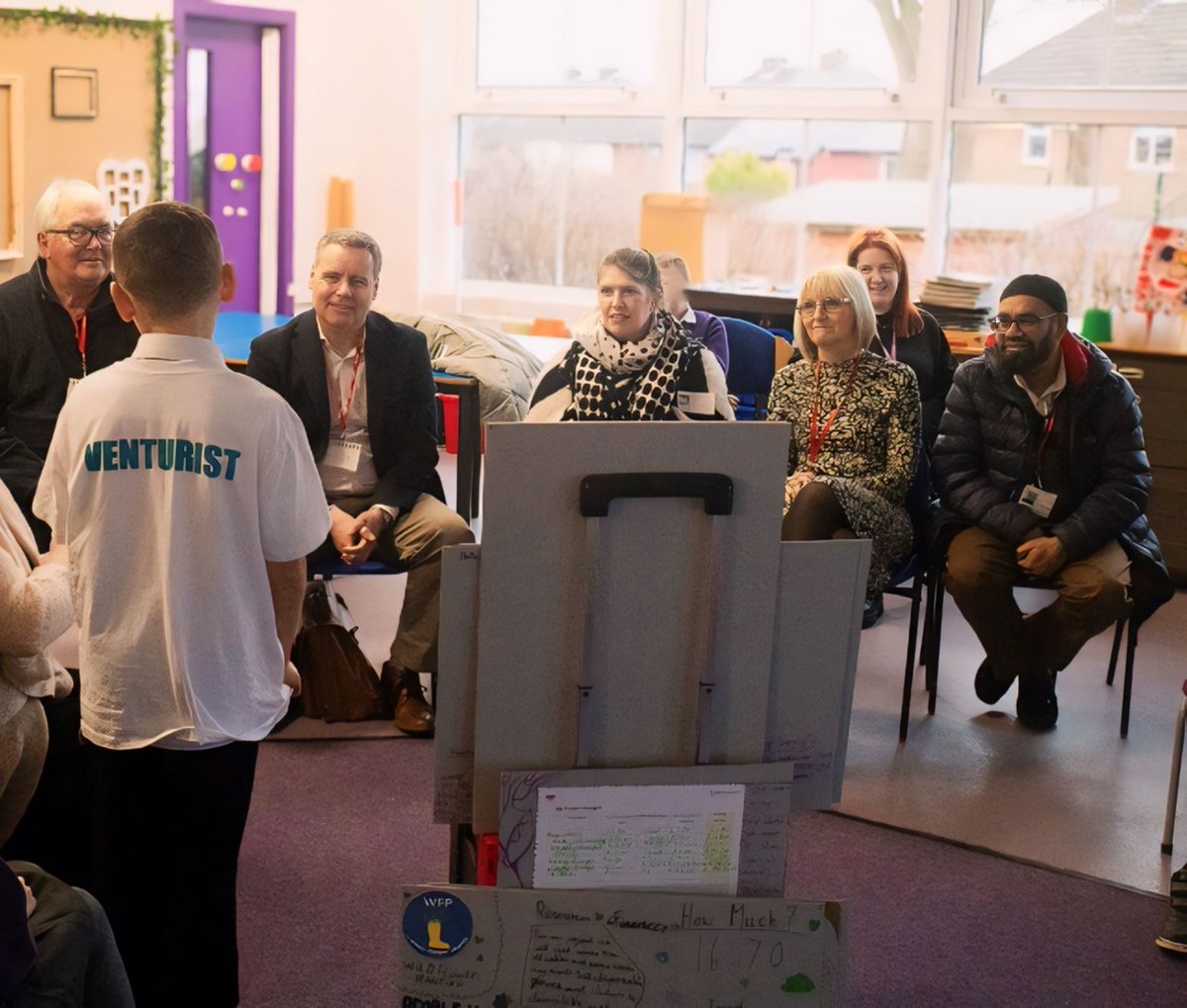 Last week, our Operations Director, Scott Wilson joined @TVenturists business “dragons” from Vanquis Banking Group, @bradfordmdc and a Board Member from @partici_pate to hear the latest social, environmental and community improvement ideas from local school children.