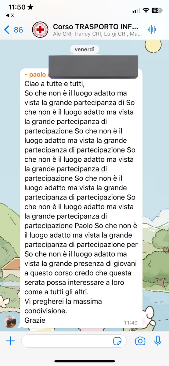 vista la grande partecipanza di partecipazione