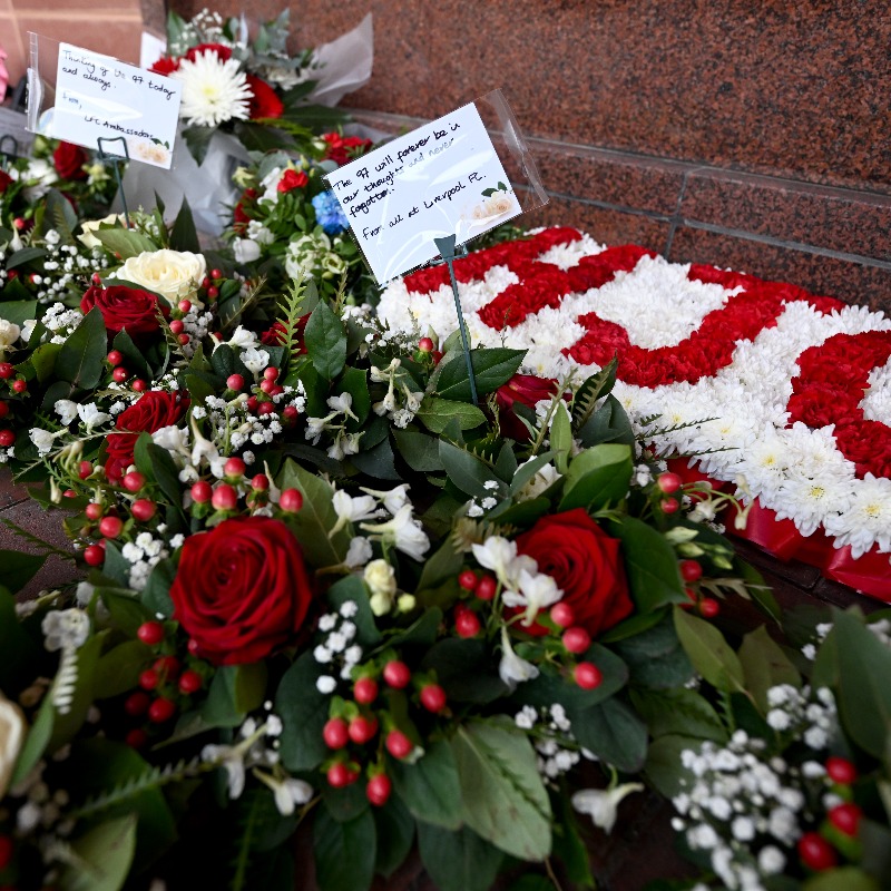 LFC's tweet photo. Tributes are being paid across Liverpool Football Club and the city today to mark the 35th anniversary of the Hillsborough tragedy.