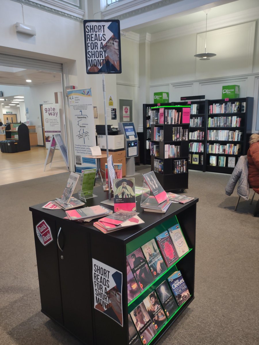 #WorldBookNight is a week away and if you're struggling to find time to read, then check out our Quick Reads collection. These are short books across a range of genres and can be the spark to set someone on their reading journey. Find the full collection salfordlibraries.spydus.co.uk