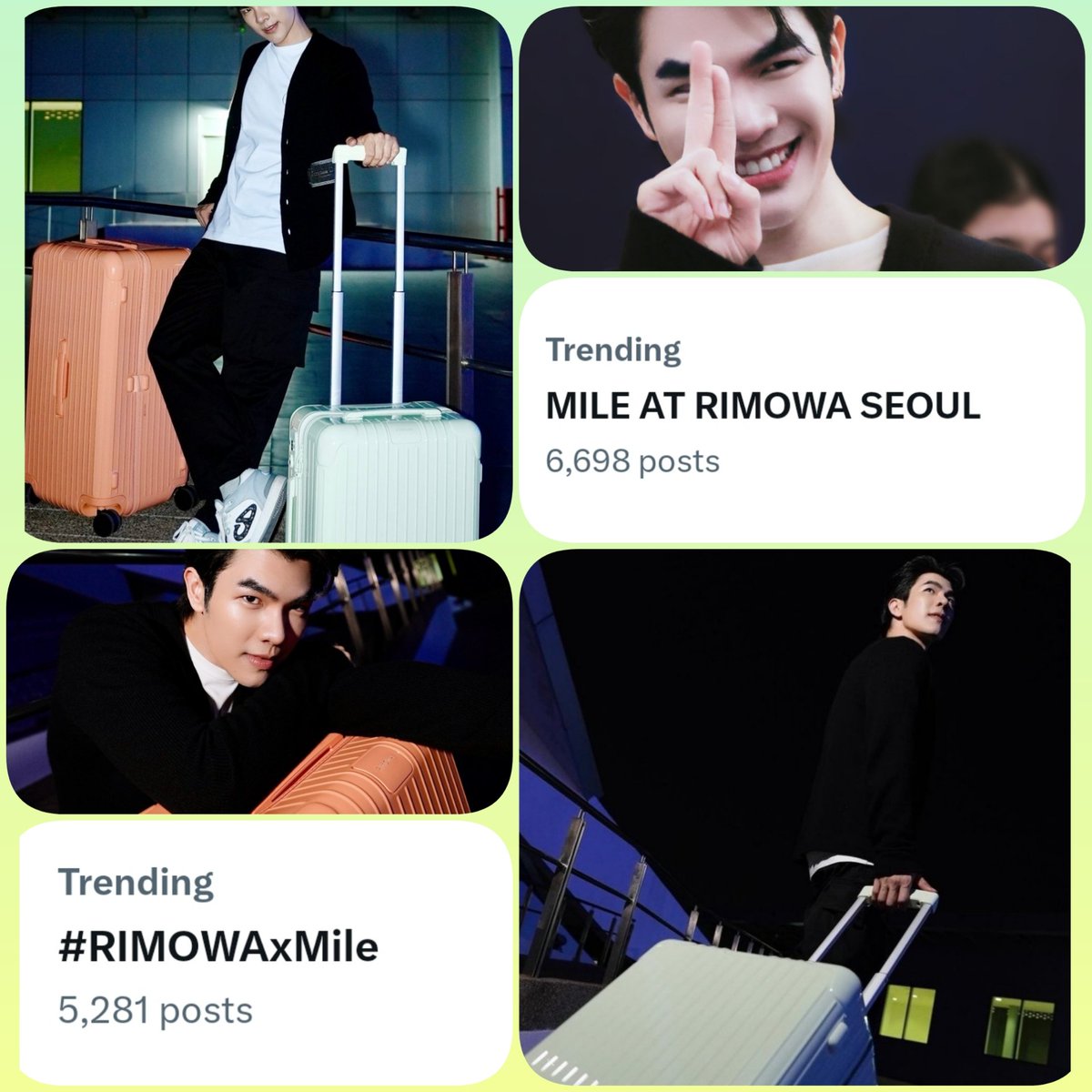 Lusine_wrd's tweet photo. MILE AT RIMOWA SEOUL
Let's gooooooo!!!! 
#RIMOWAxMile @milephakphum https://t.co/p8erLJuIJC