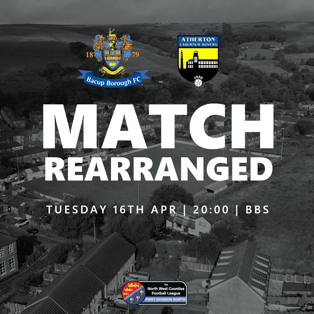 🚨REARRANGED FIXTURE🚨 Due to the Met Office issuing ⚠️weather warnings for the Rossendale Valley the decision has been made by both teams and the league that tonight's game will now take place tomorrow evening.