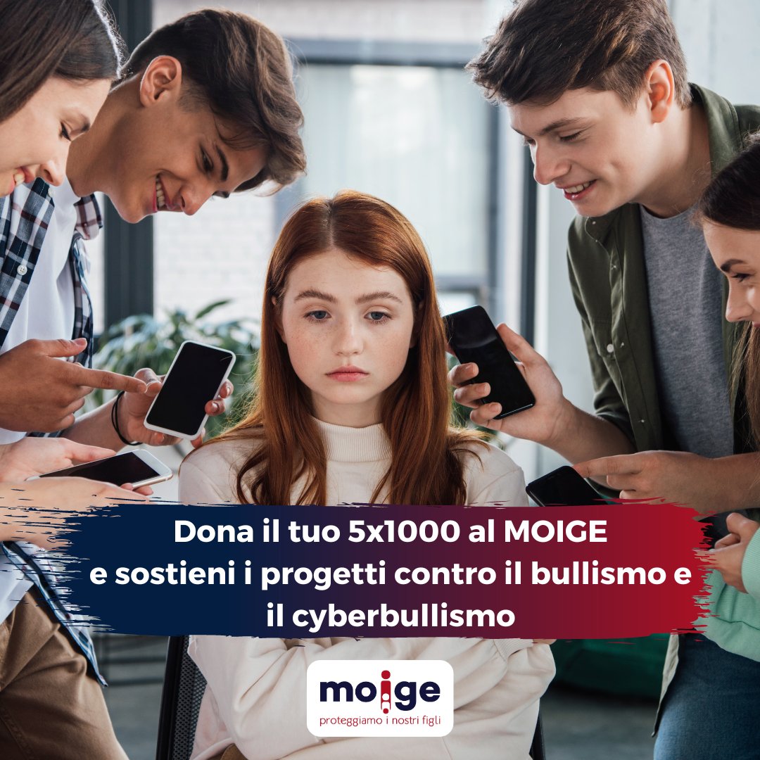 ✍️Per fare la differenza, basta la tua firma!
📌CF: 97502890581

#StopBullismo
#5x1000