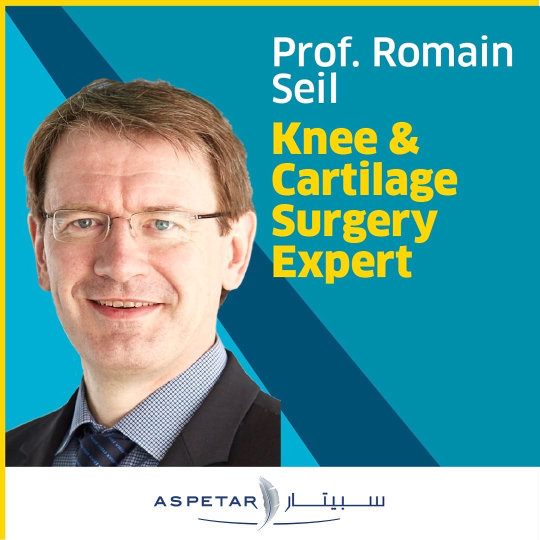 Prof. Romain Seil Knee & Cartilage Surgery Consultant 🗓 Prof. Romain Seil will be at Aspetar from 21-25 Apr 2024. For Appointment: ☎️ Call : (974) 4413 2000 🌐 aspetar.com/Appointments