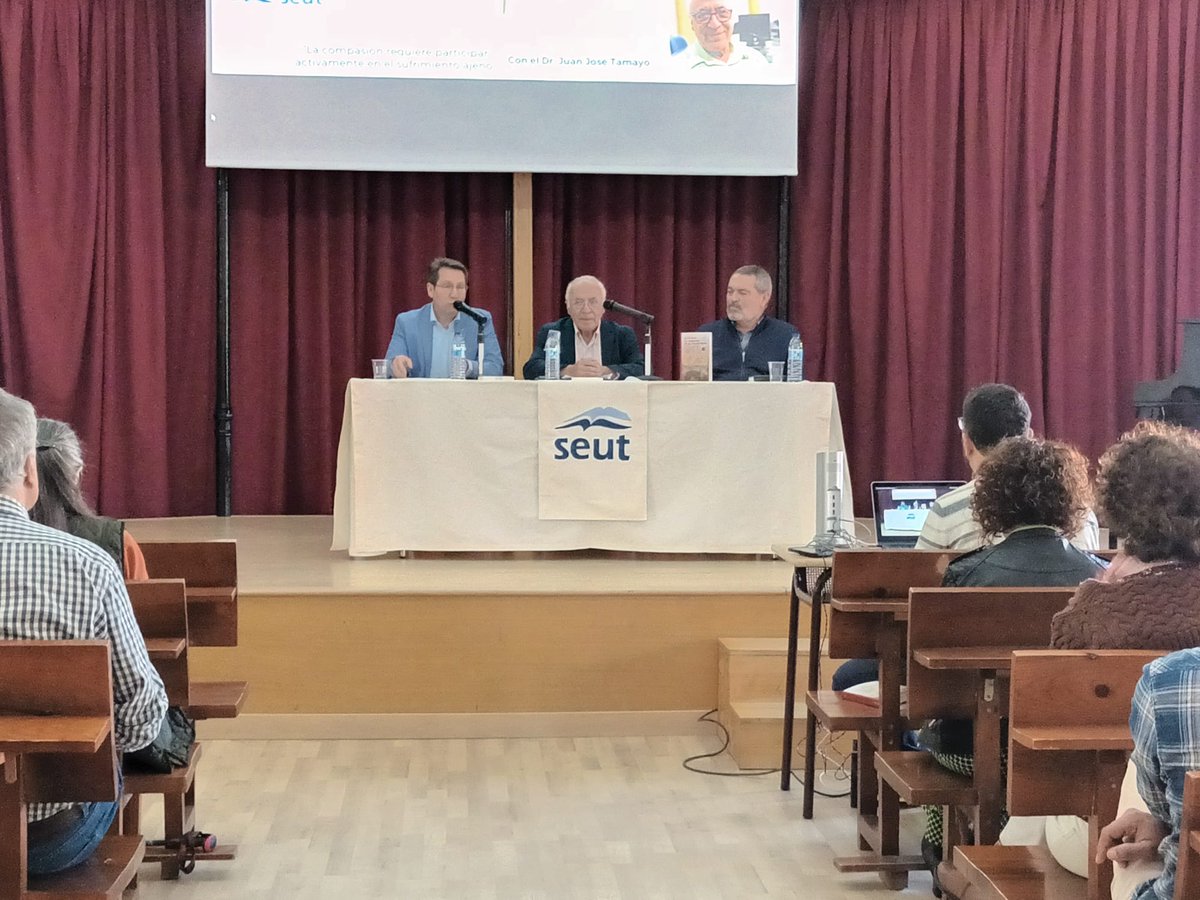 Todo un placer y un disfrute haber escuchado la conferencia del Dr. Juan José Tamayo acerca de la compasión como principio rector de nuestra teología. ¡Gracias a todos los que compartisteis Aula Abierta 2024 con nosotros!