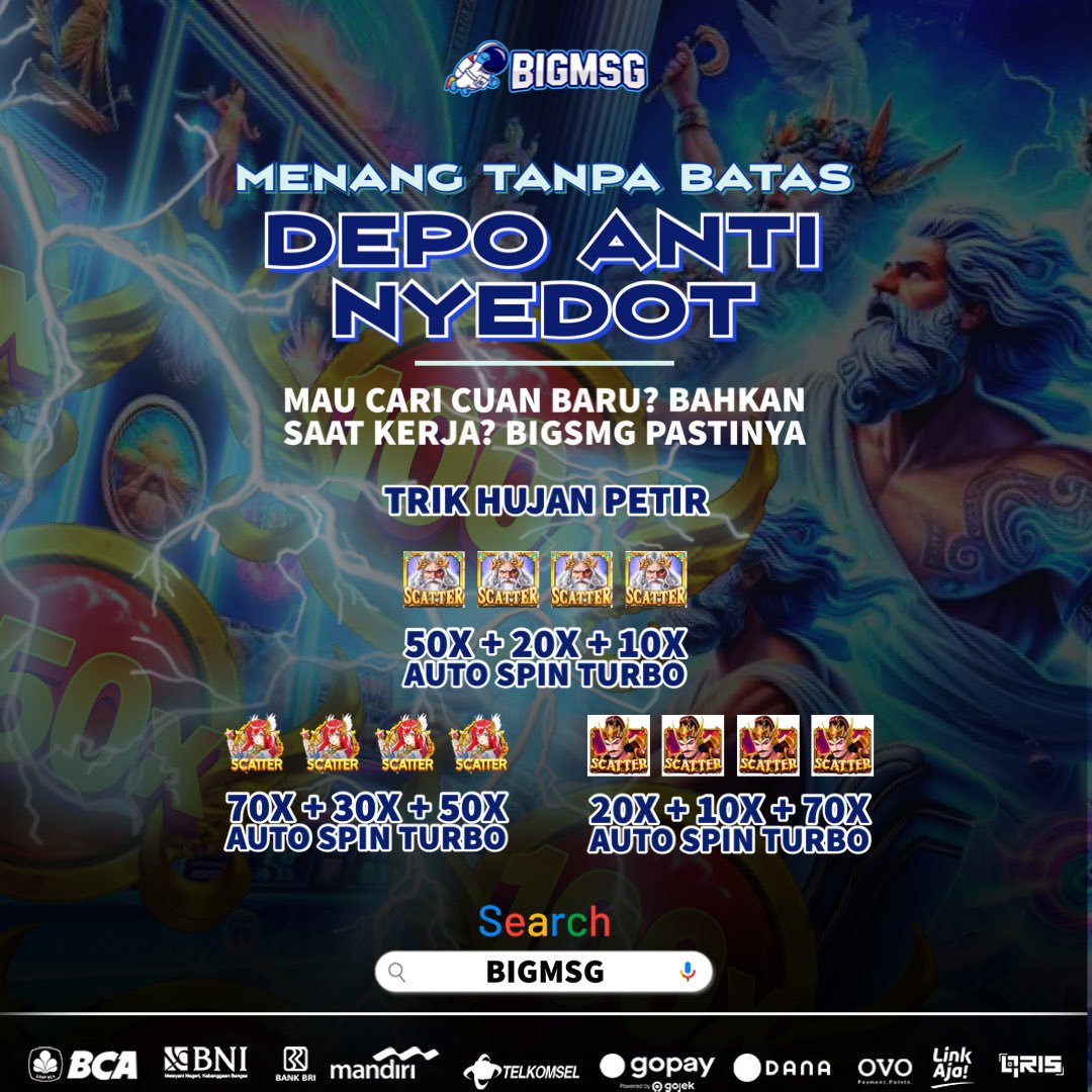 Main di BIGMSG pasti dikasih profit bosqu 💸
Nggak bakalan dompetmu kosong 

#slot #slotgacor #slotantirungkad #bigmsg