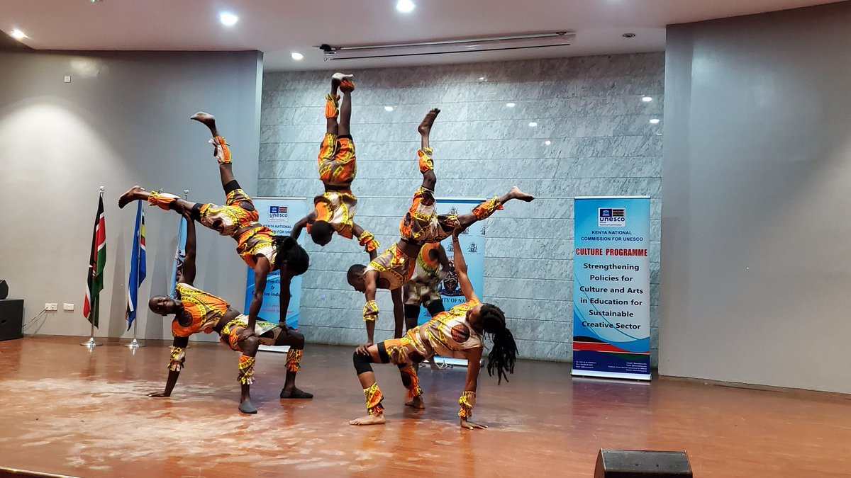 The captivating acrobatic feats lighting up our stage for #WorldArtsDay! It is mesmerizing to see talents takes flight. 🎪 #Acrobatics  #ArtsForChange #UNESCO