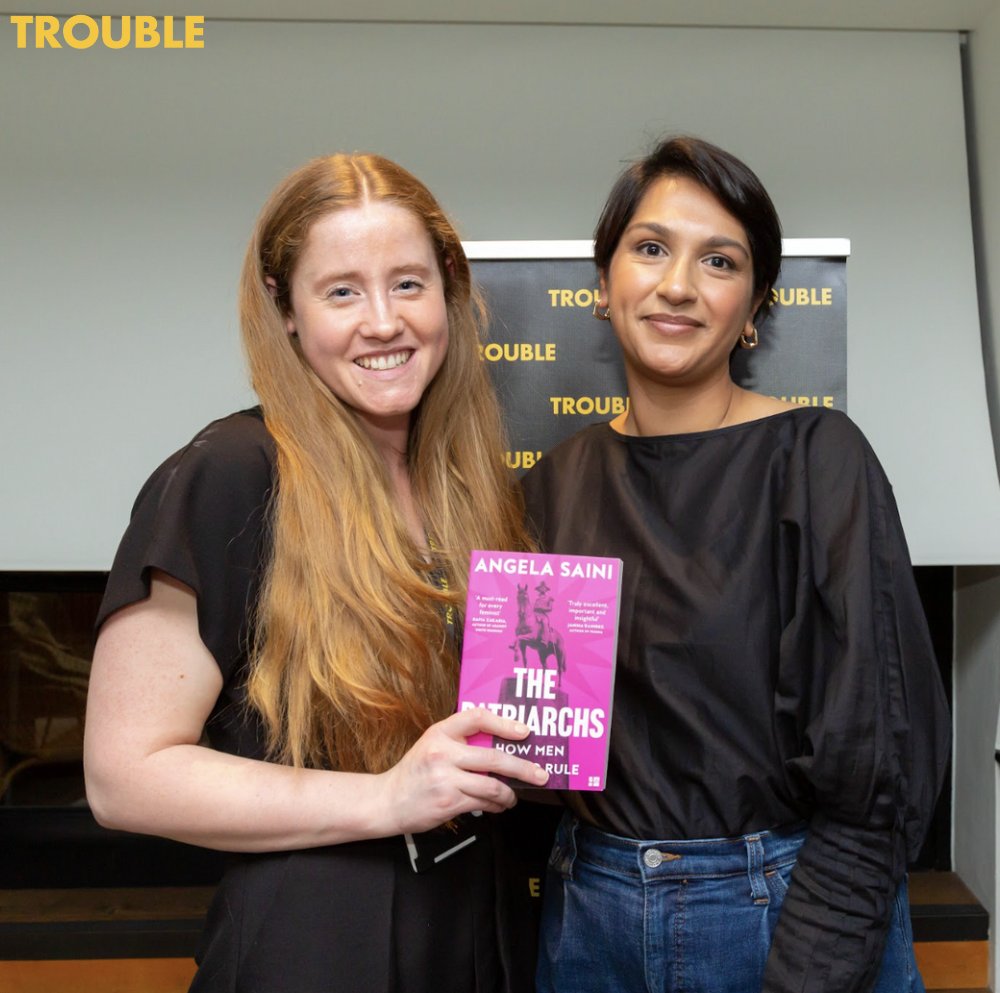 What a fabulous evening discussing the origins of the patriarchy with Angela Saini at AllBright! We loved this conversation so much! 📸 by Ioana Marinca