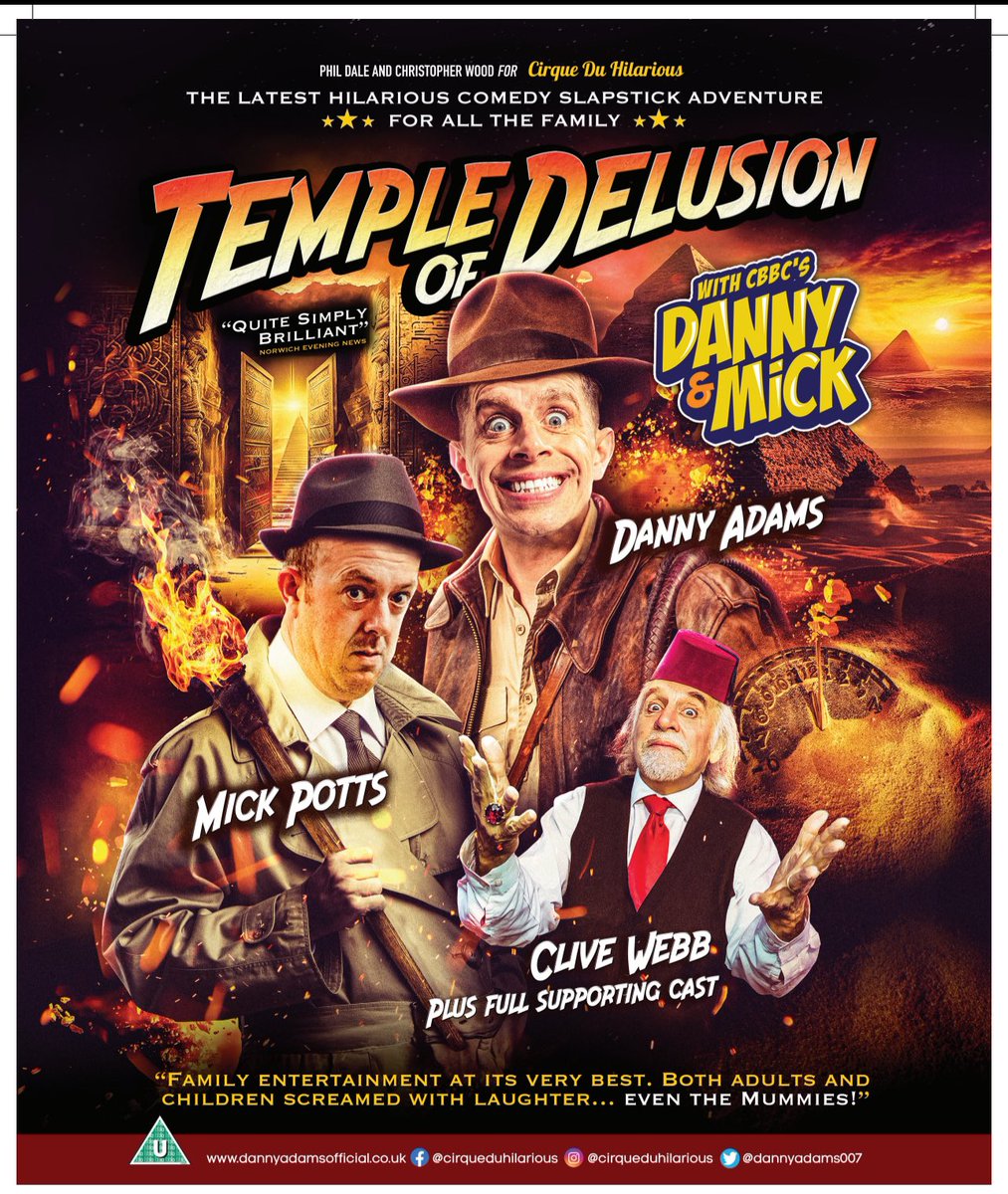 Danny Adams (@dannyadams007) on Twitter photo Coming to Yarm Auditorium on 1st June & Barnsley Lamproom Theatre on 2nd June. Come as see us! It’s a great show for all the family! Book now on the link below
dannyadamsofficial.co.uk/shows
<a href="/CirqueHilarious/">Cirque Du Hilarious</a> Coming to Yarm Auditorium on 1st June & Barnsley Lamproom Theatre on 2nd June. Come as see us! It’s a great show for all the family! Book now on the link below
dannyadamsofficial.co.uk/shows
<a href="/CirqueHilarious/">Cirque Du Hilarious</a>
