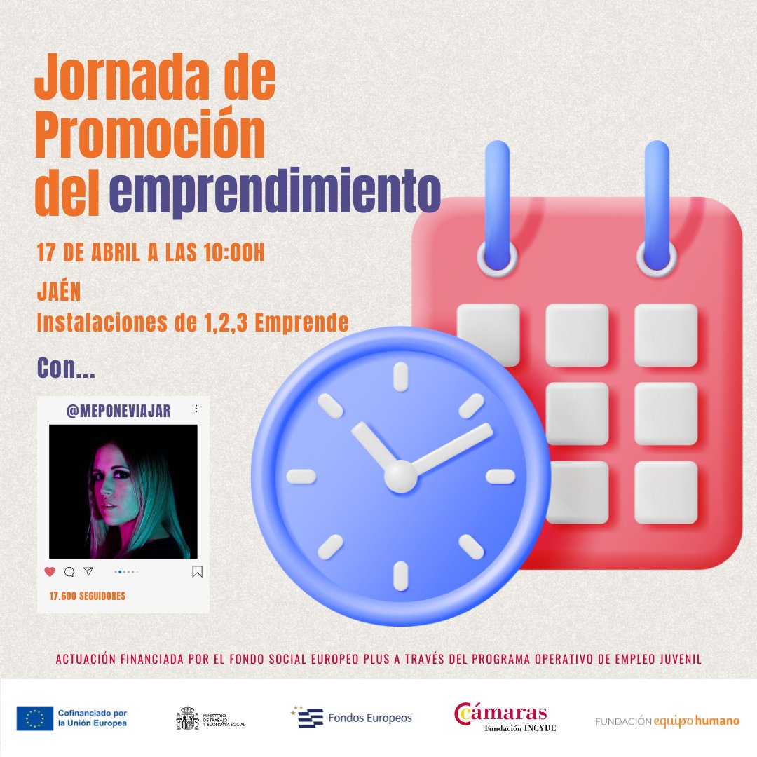ESTE MIÉRCOLES TENEMOS UNA CITA EN JAÉN

Se Buscan Héroes organiza en Jaén una jornada de promoción del emprendimiento el 17 de abril a las 10:00h en las instalaciones de 1,2,3 Emprende

Será una jornada emocionante pensada para las mentes inquietas. ¿Te la vas a perder?