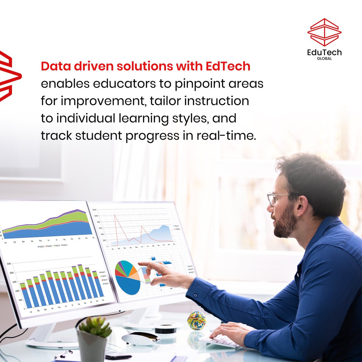 By leveraging data analytics, we’re not just revolutionizing teaching – we’re empowering educators to make informed decisions that drive meaningful learning outcomes.

#edtech #datadrivensolutions #dataanalytics #education #EduTechGlobal