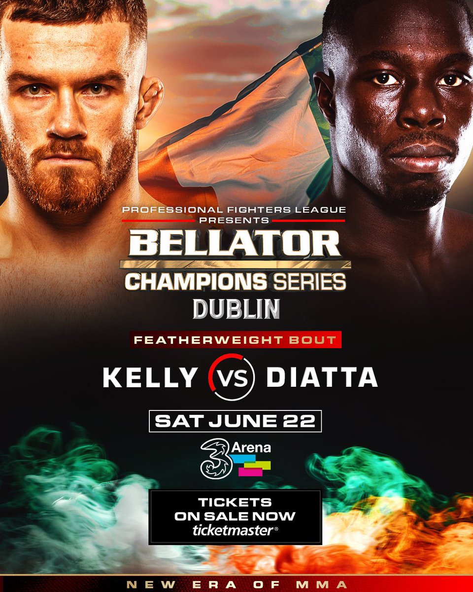 Two new bouts added to #BellatorDubin for June 22nd: 

• Brian Moore vs. Francesco Nuzzi
• Nathan Kelly vs. Fabacary Diatta