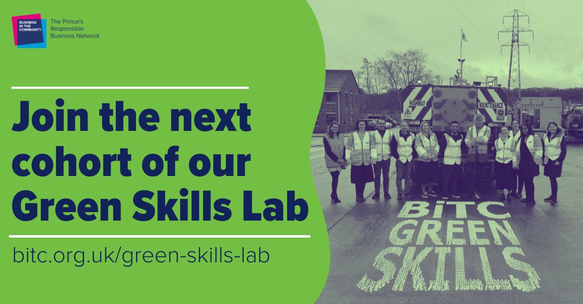 🌎Every business must accelerate the just transition to a #NetZero future. The scale of transformation means every job needs #GreenSkills. Join our next Green Skills Lab to collaborate with peers, futureproof your workforce & lead on sustainability! bitc.org.uk/green-skills-l…