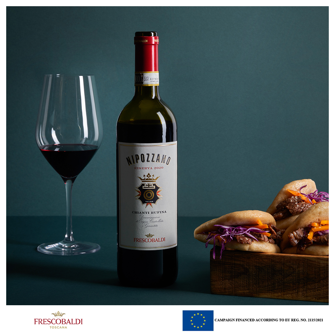 From Chianti Rufina goodies to Asian street cuisine, Nipozzano Riserva 2020 is the definitive table companion for a wine & food world tour.

#Frescobaldi #MarchesiFrescobaldi #ToscanaDiversity