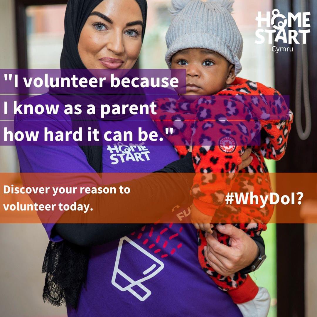 Volunteer with Home-Start Cymru and make a difference! We welcome individuals of all backgrounds and experiences. Together, we can build stronger, happier families. Visit: homestartcymru.org.uk/registration/ to register your interest.