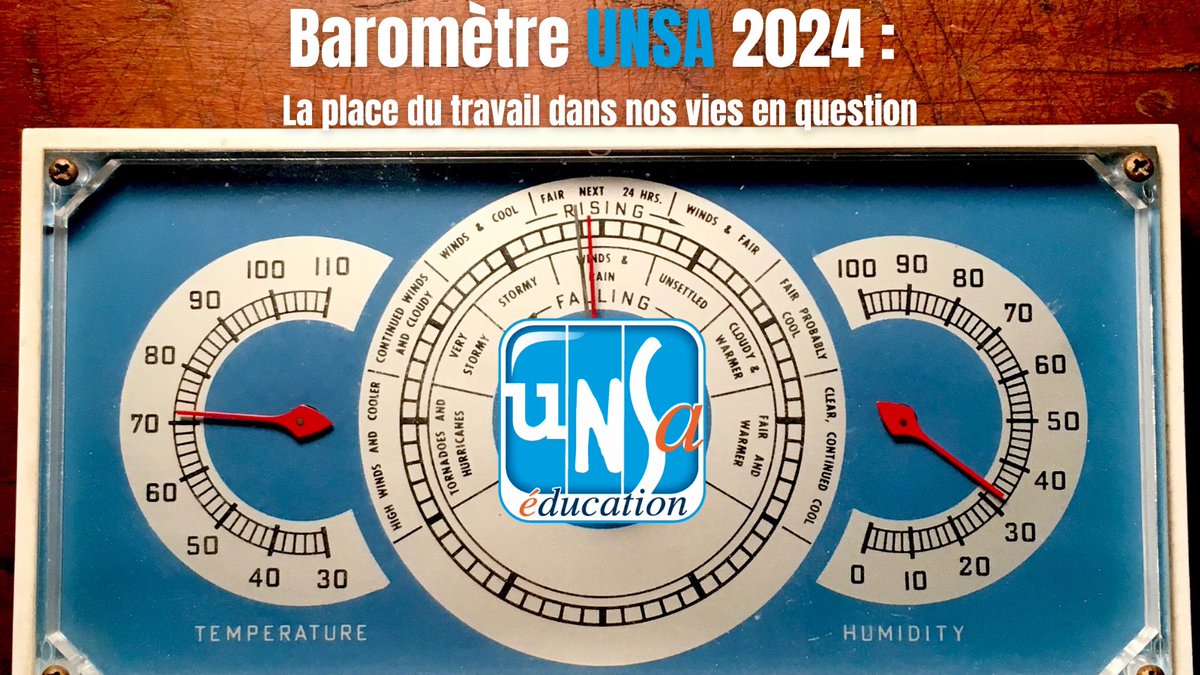 La 12ème édition du baromètre UNSA des métiers se déroule du 5 mai au 5 juin. L'UNSA Éducation vous invite à participer à la plus grande enquête française sur les travailleuses et les travailleurs du service public.
unsa-education.com/article-/barom…